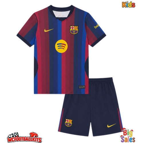 Barcelona Eric Garcia #24 Replica Home Stadium Kit for Kids 2026-27 Short Sleeve (+ pants)